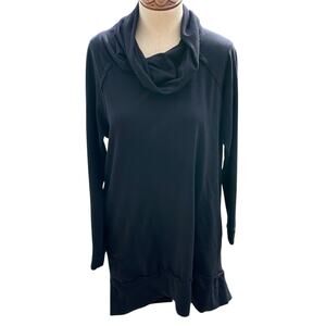 Carlson Slouch Neck Long Black Top Women's Size Medium